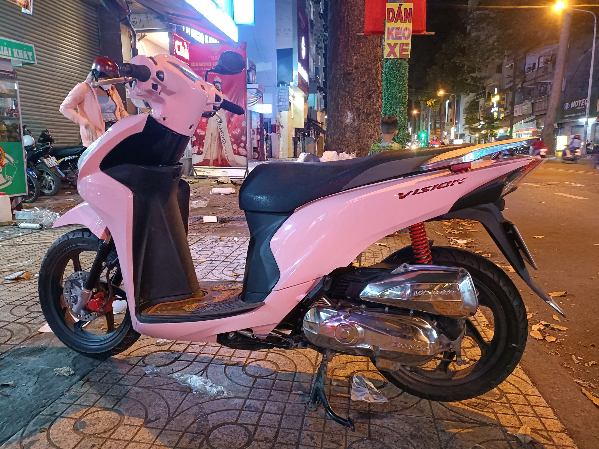 Vision wrap full hồng bóng nhạt cao cấp-wv213