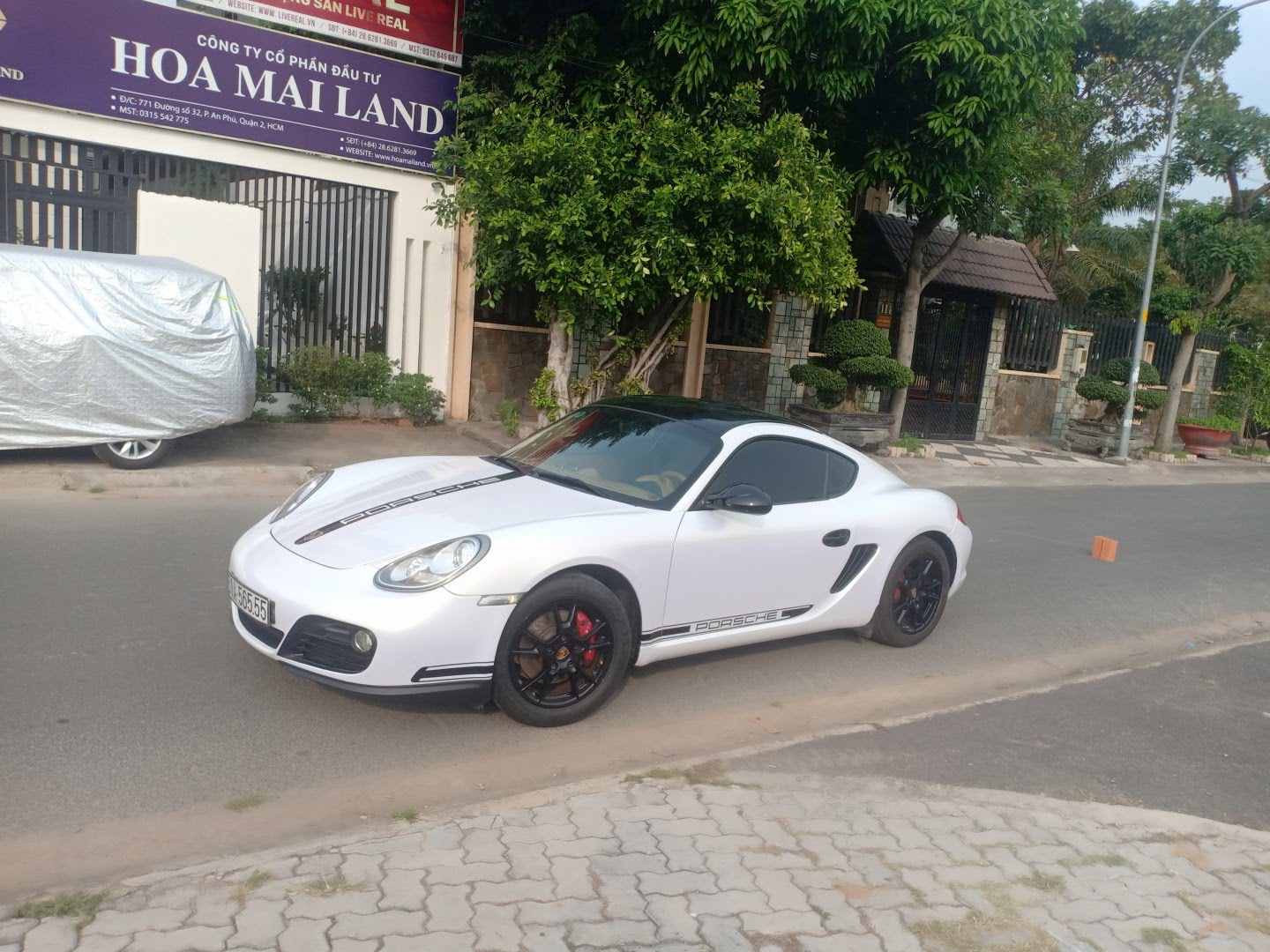 Porsche 718 Cayman, Porsche Cayenne wrap full trắng mờ thi công tuongdecal (wrapviet hiện tại-wv218