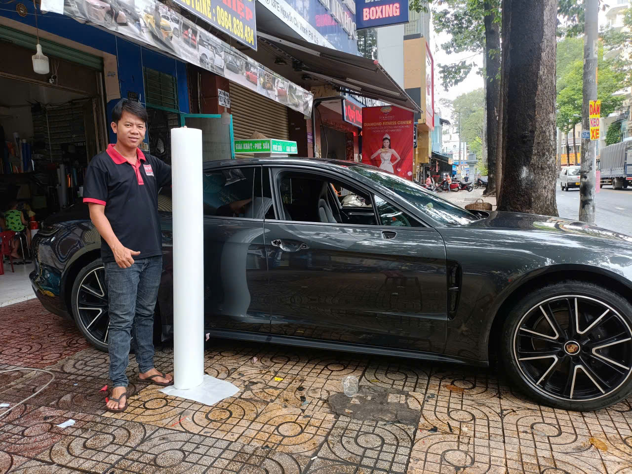 Porsche Panamera wrap full ppf x cao cấp tăng độ bóng bảo vệ sơn chống trầy xước ( khách hàng cần lưu ý ppf có rất nhiều loại có loại ppf còn rẻ hon cả keo trong 3 lớp của wrapviet ạ ) - wv141