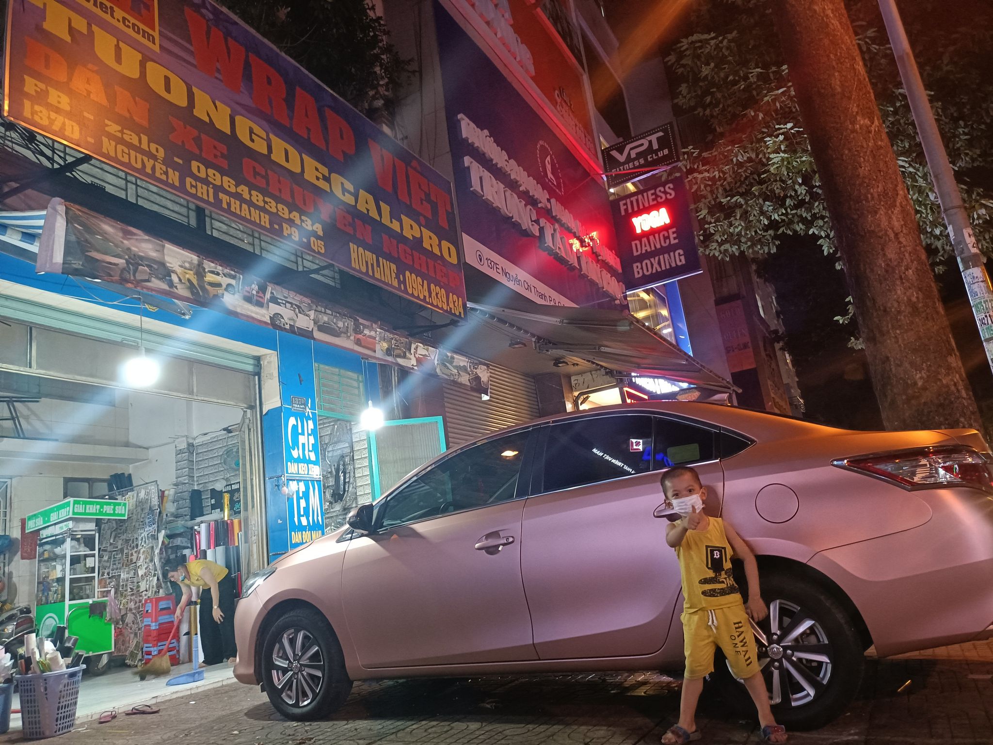 Toyota Vios wrap full màu gold mờ-wv232