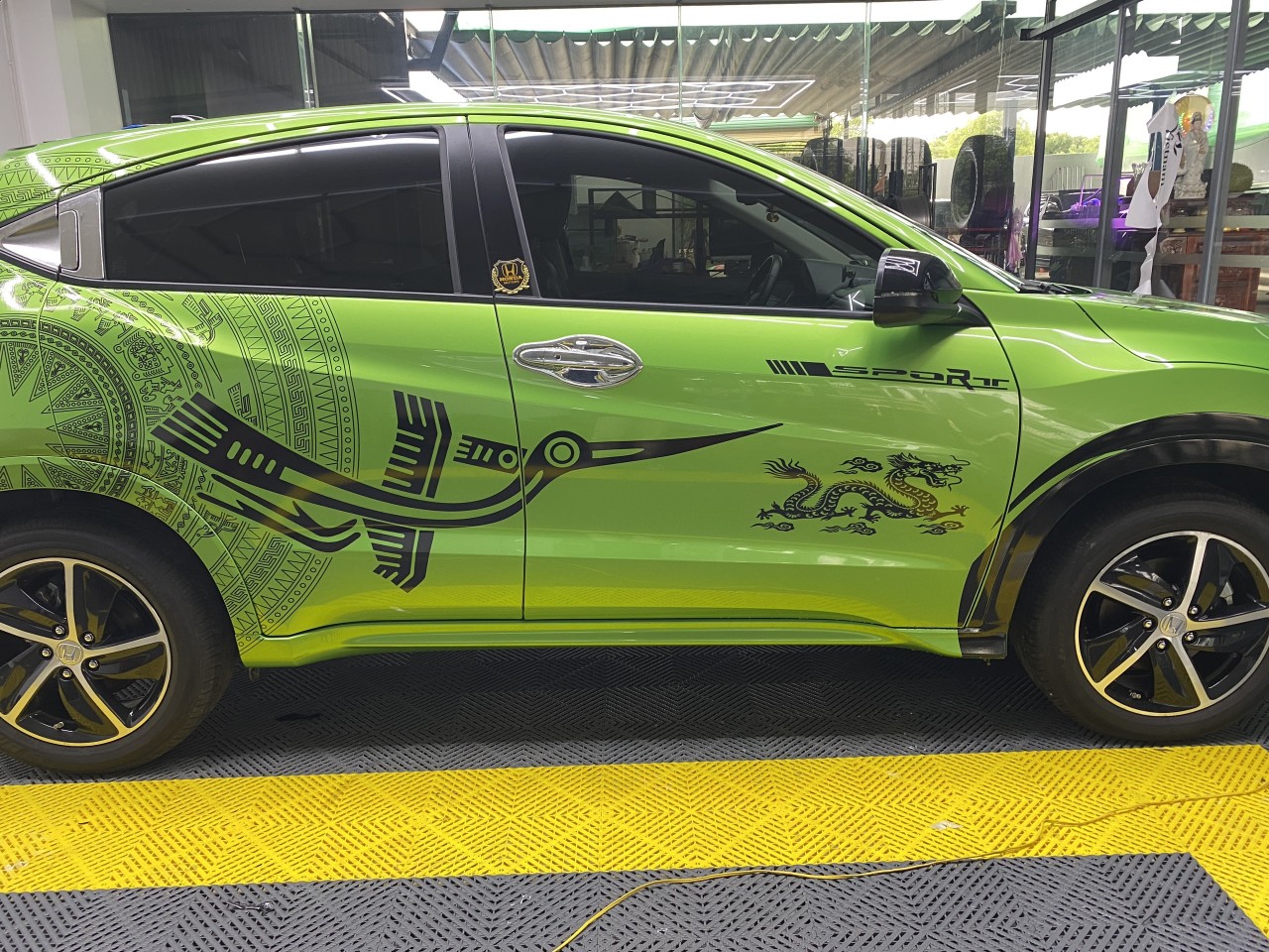 Honda HRV wrap full tem truyền thống chống đồng thay đổi phong thủy-wv241