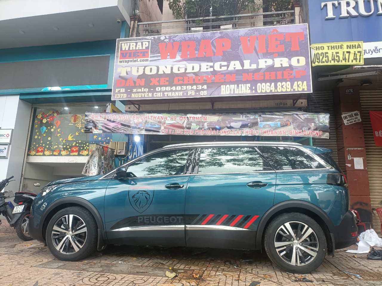 Peugeot 5008 lên tem cắt ghép phản quang cao cấp-wv243