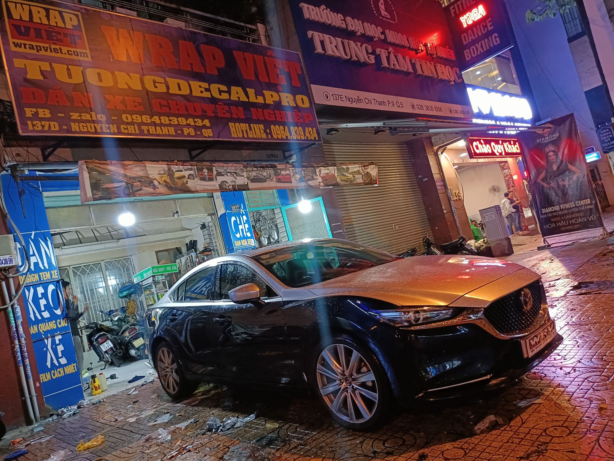 Mazda wrap maybach bạc bóng cao cấp-wv349