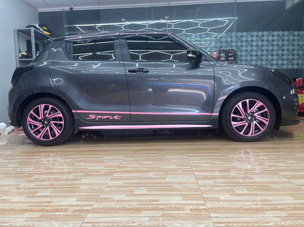 Suzuki Swift wrap tem cắt cao cấp và lên mâm-wv362