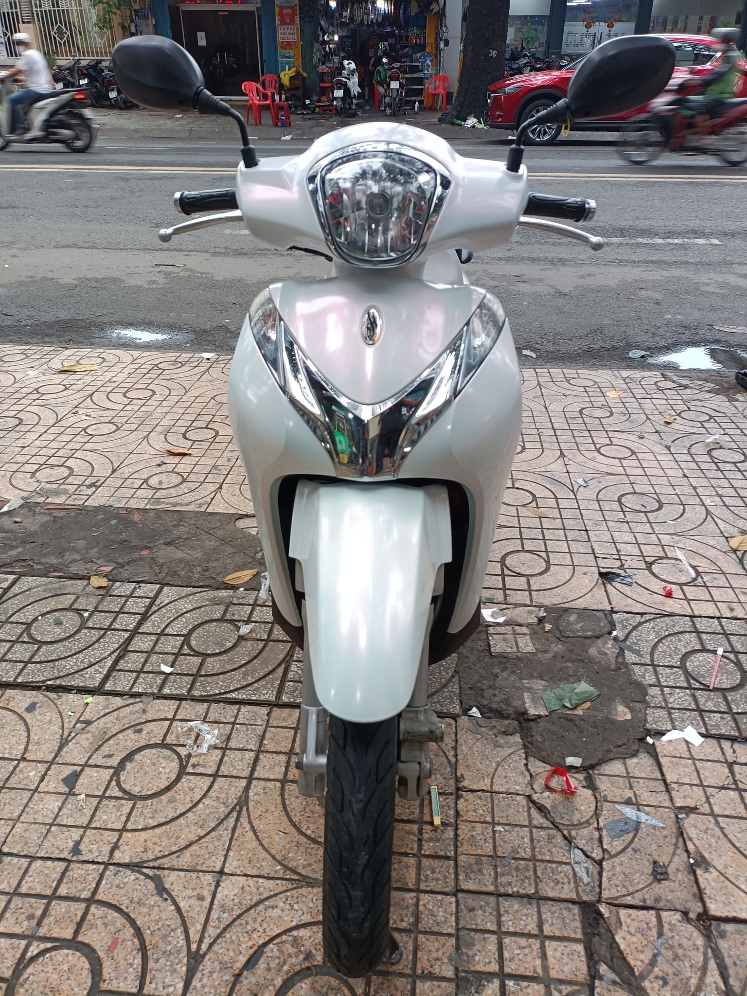 SH mode wrap full trắng có nhũ chuyển xắc -wv383