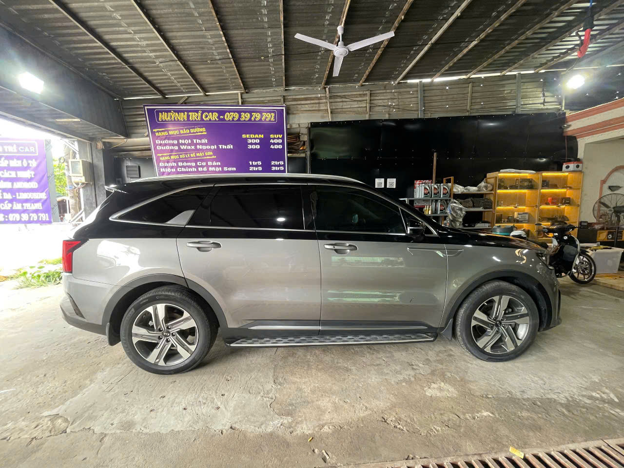 kia sorento wrap maybach đen siêu bóng-wv473